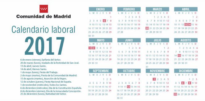calendario laboral 2017