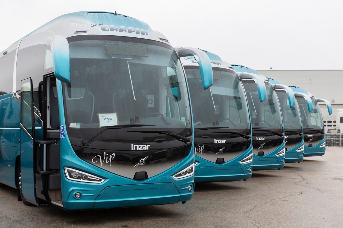 Chapín Group´s buses are less than 5 years old on average
